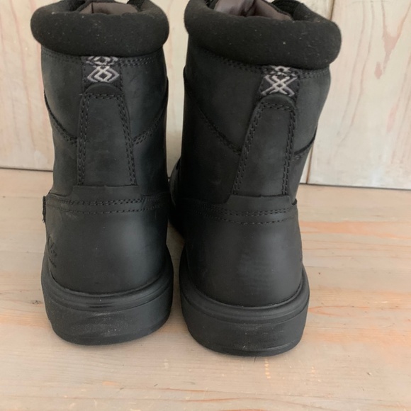 UGG BILTMORE WORKBOOT BLACK LEATHER NEW - Picture 6 of 9